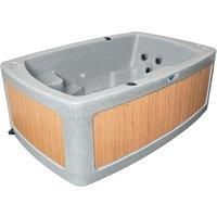 RotoSpa DuoSpa Compact S080 Hot Tub - Light Grey/Teak