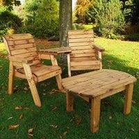 Charles Taylor Twin Companion Dining Set Angled