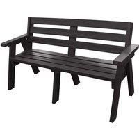 NBB Recycled Furniture NBB Recycled Captain Treble Bench Seat - Black