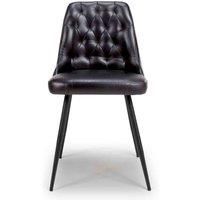 Furniture Link Bradley Chair - Black Set Of 2, Black