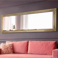 MirrorOutlet Caspian Gold Full Length Mirror 180 X 70 Cm