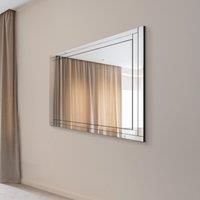 MirrorOutlet Luxford All Glass Bevelled Large Dress Mirror 144 X 115.5Cm 4Ft8 X 3Ft9