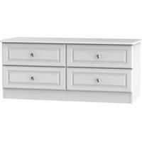 Montego 4-Drawer Midi Chest - White