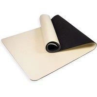 Myga Alignment Yoga Mat - Extra Large Yoga Mat for Pilates, Exercise and Fitness - Non Slip Yoga Mat with Alignment Lines - Thick Yoga Mat for Men and Women - 205cm x 70cm x 6mm - Cream