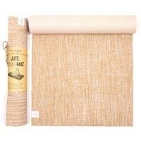 Myga Jute Yoga Mat - Non-Slip Exercise Mat for Yoga, Pilates, Meditation & Fitness - Multipurpose Mat with Carry Strap for Travel - Ideal for Men & Women great for Home Gym & Studio - White