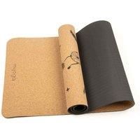 Myga Cork Yoga Mat - Extra Large Exercise Mat with Great Grip for Yoga, Pilates, Stretching and Fitness - Eco-Friendly Natural Cork, ideal for Home & Gym - 205 x 70cm, 6mm Thickness - Dreamcatcher