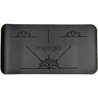 Myga RY1334 - Alignment Yoga Pad Mat - Non-slip Pads for Extra Cushioning with your Knee - Elbow and Hand Support - 66 x 34 cm - 5mm Thickness - Black