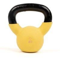 Myga Iron Kettlebell - Heavy Cast Iron Weight for Fitness and Strength Training, Bodybuilding, Muscle and Cardio - Workout Equipment ideal for Home, Gym and Studio - Yellow, 4kg
