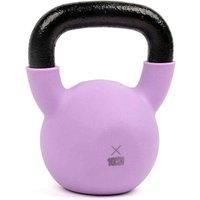 Myga Iron Kettlebell - Heavy Cast Iron Weight for Fitness and Strength Training, Bodybuilding, Muscle and Cardio - Workout Equipment ideal for Home, Gym and Studio - Purple, 10kg