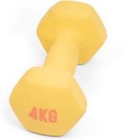 Myga Hex Dumbbell - Single Weight Perfect for Core Strength and Fitness Exercises, Aerobics and Training - Neoprene Cast Iron, Ideal for Home, Gym and Studio - Sold as Singles, 4kg