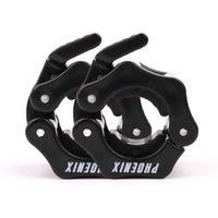 Olympic Barbell Clamps 1" 25mm or 2" 50mm Lock Jaw Clips Collars Gym Fitness