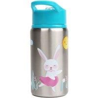 Myga Kids 500ml Water Bottle – Childrens Leakproof Water Bottle with Straw and Carry Handle - Lightweight Shatterproof Stainless Steel Reusable Drinks Bottle for Kids – Animal Kingdom