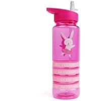 Myga Kids Water Bottle with Wristbands – 650ml Childrens Leakproof Water Bottle with Straw & Carry Handle - Lightweight BPA-Free Reusable Drinks Bottle for Kids with Affirmation Bracelets – Rabbit