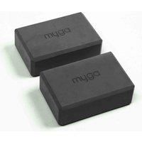 Myga Yoga Blocks - Pair of High Density Foam Bricks for Yoga, Pilates, Exercise