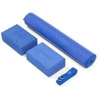 Myga Yoga Entry Mat Strap & Pair Of Blocks - Royal Blue