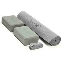 Yoga Starter Set - Yoga Mat, 2 Yoga Blocks and Yoga Strap - Choice of Colour