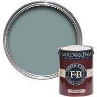 Farrow & Ball Eco No.85 Oval Room Blue - Exterior Matt Masonry Paint - 5L