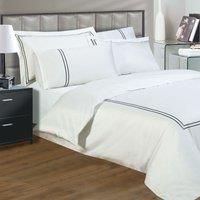 Eton Hotel Collection Luxury Pure Egyptian Cotton T330 Embroidered Duvet Cover