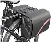 Large Double Bike Pannier Cycle Bag Black