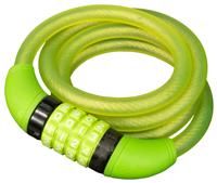Rolson 66749 12 x 1200 mm Combination Bicycle Cable Lock, Green