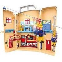 Fireman Sam Fire Rescue Centre Fire Station Playset, Figure & Accessories, Pre-School Adventure Toy, Zipwire, Rescue Platform - As Seen On TV