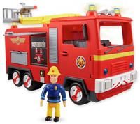 FIREMAN SAM Electronic Spray and Play Jupiter fire engine, free-wheeling with lights, sounds, water cannon, with figure playset