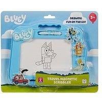 Bluey Travel Magnetic Scribbler pad with pen and 3 stamps, draw and erase with no mess