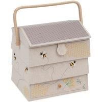 HobbyGift - Bee Hive Sewing Box with Draw - Premium Novelty Collection - 23.5 x 30 x 30 (d/w/h)
