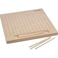 MILWARDS 2519015 Blocking Board with 12 Pins, Wood, 30x30x12cm