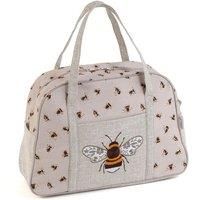 HobbyGift Sewing Machine Bag - Embroidered Bee storage carry handle zippered