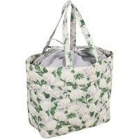 Hobby Gift Drawstring Craft Bag – Wool Storage Tote, Yarn Holder 100% Cotton, Hydrangea, (d/w/h) 18 x 32 x 34cm