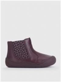 START-RITE Little Chelsea Burgandy Boot 3 Infant