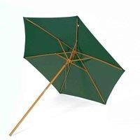 SunTime 2.7m Hardwood Green Market Parasol