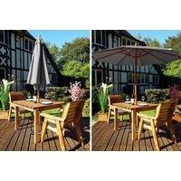 2 Seater Outdoor Wooden Dining Set - 3 Colours