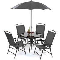 Suntime Havana Charcoal Deluxe Dining Set