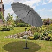 Sun Time PG00691DG Shanghai 2.7m Oriental Parasol Dark Grey - New In Damaged Box