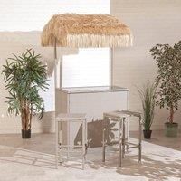 SunTime Rattan Tiki Bar – Grey