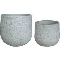 SunTime Cement Terazzo Pots White