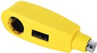 OXFORD LEVERLOCK BRAKE LEVER AND THROTTLE LOCK MOTORCYCLE SECURITY YELLOW LK301