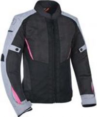 Oxford Iota 1.0 Air Ladies Waterproof Summer Motorcycle Motorbike Jacket Black/Grey/Pink Size 10
