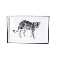 Gisela Graham 4 x Leopard Blk. Framed Print, Sml