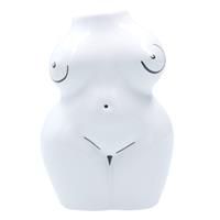 Gisela Graham 4 x Ceramic Mini Curvy Nude Decorative Vase Orn
