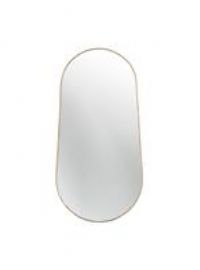 Gisela Graham 2 x Gold Metal Edged Oval Wall Mirror