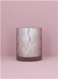 Gisela Graham 6 x Silver Lustre Glass Deco T-Lite Holder