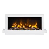 Be Modern Pryzm Huxton Electric Wall Mounted Fireplace 51" in Ash White