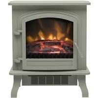 COLMAN ELECTRIC STOVE 1.8KW GREY WITH LOG BED