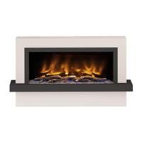 Be Modern Pryzm Vardo Electric Timber Fireplace 47" & Anthracite with Plinth in Cashmere
