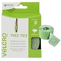 VELCRO Brand ONE-WRAP Plant Ties Tape, 12mm x 5m, Green - Reusable, Plant-Friendly Secure Solution For Tree Ties Straps, Plant Clips, VEL-EC60202,package may vary