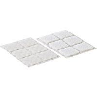 VELCRO Brand VEL-EC60235 Stick On Squares 25 mm, White, 24pk
