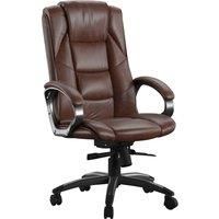 Alphason Designs Northland Brown Leather Faced Executive Chair